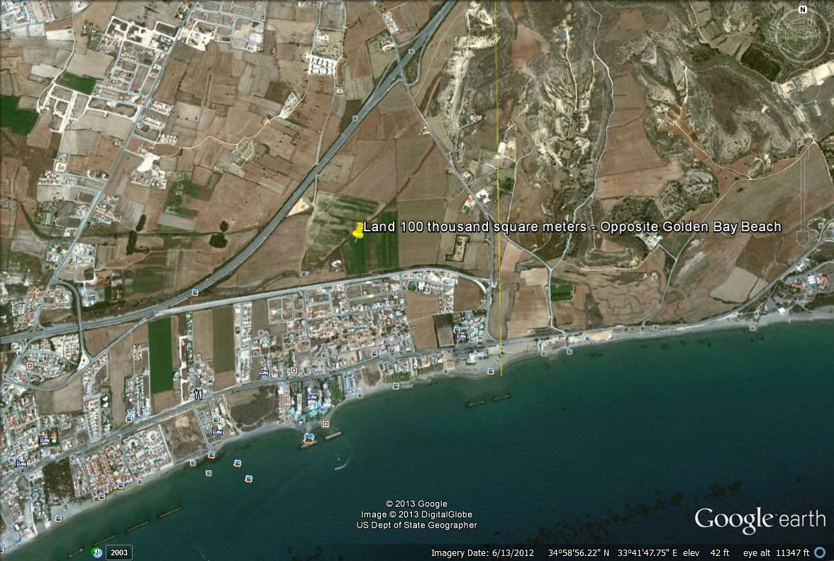 Land 101 thousand square meters – Opposite Golden Bay Beach – Africanos ...
